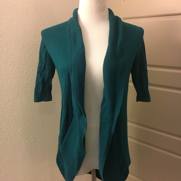 Express Sweaters - Express Cocoon Cardigan in Venetian Teal